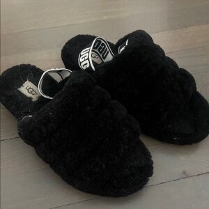UGG Women's Cozy Black Slippers 8